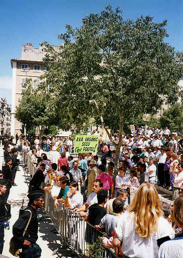 Le CDCA  Marseille, grande manifestation nationale du Lundi Premier Juillet 1991