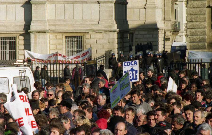 Montpellier, H�rault : manifestation pour la lib�ration de Christian Poucet