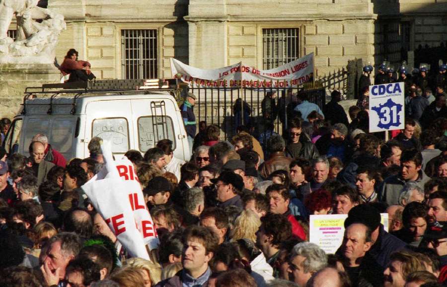 Montpellier, H�rault : manifestation pour la lib�ration de Christian Poucet
