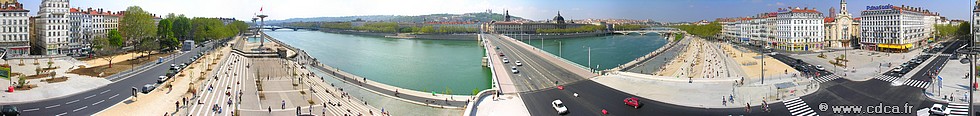 Ville de Lyon, Rh�ne, Pont de la Guilloti�re, Centre Nautique
