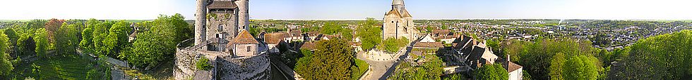 Ville de Provins, Seine et Marne, Tour C�sar, Basilique Saint Quiriace