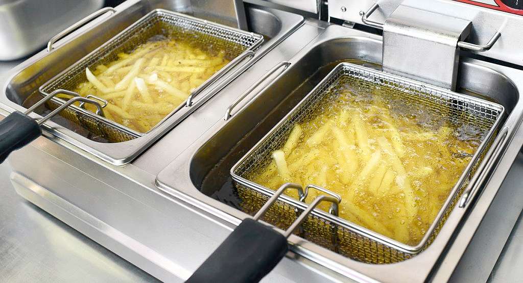 Panier de friteuse professionnelle, risque d'incendie