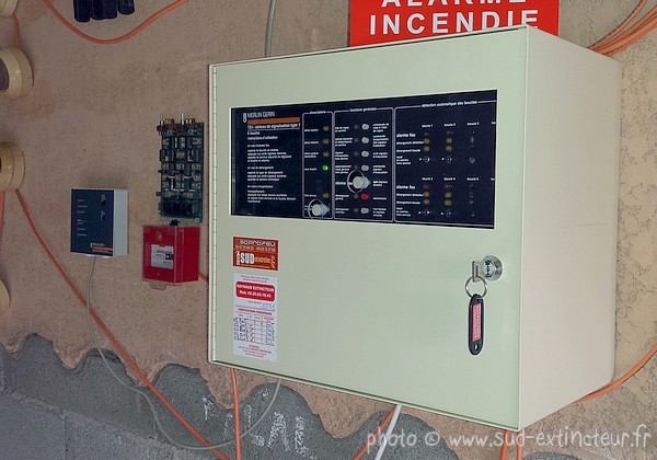 MERLIN GERIN TS1 Tableau de Signalisation Incendie de Type 1, conventionnel.