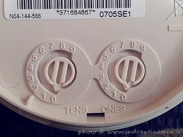 CHUBB I Scan O d�tecteur optique de fum�e adressable, roues codeuses