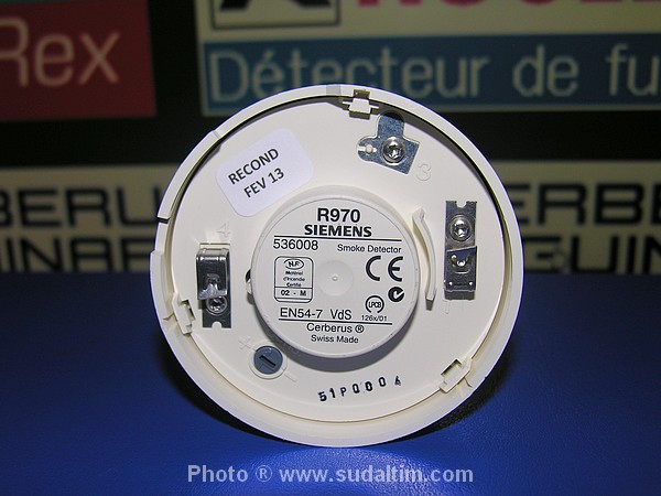 SIEMENS CERBERUS R970 d�tecteur optique de fum�e