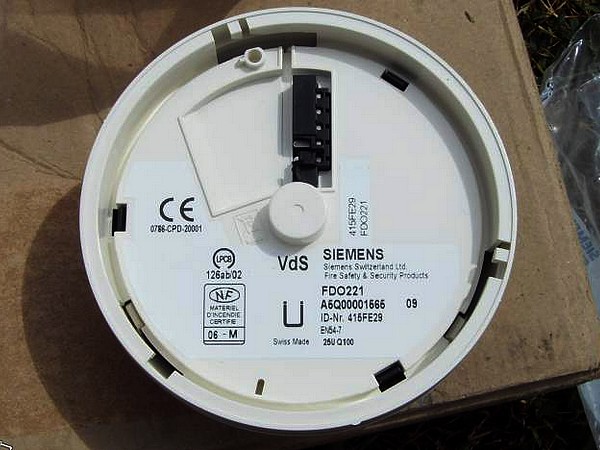 SIEMENS SINTESO FDO221 D�tecteur Optique de Fum�e Adressable