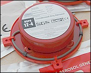 DSPA 12-4, G�n�rateur d'a�rosol extincteur fixe, autonome et automatique � d�clencheur thermique